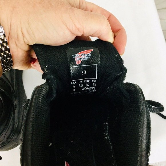 Red Wing Safety Toe shoes 6 D Women's 1637 Static Dissipative Athletic Black - Picture 9 of 9